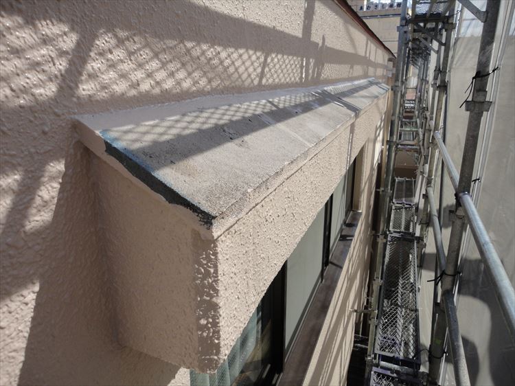 庇屋根 防水工事