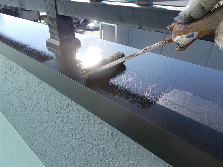 バルコニー防水工事 笠木