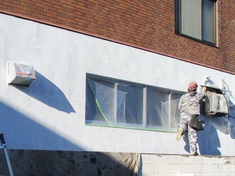 外壁モルタル面 塗装工事